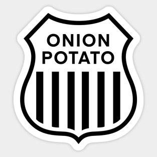 Onion Potato Railroad Sticker